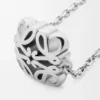 Anagram Bombé Necklace in Sterling Silver