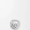 Anagram Bombé Signet Ring in Sterling Silver