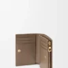 Anagram Compact Wallet in Pebble Grained Calfskin