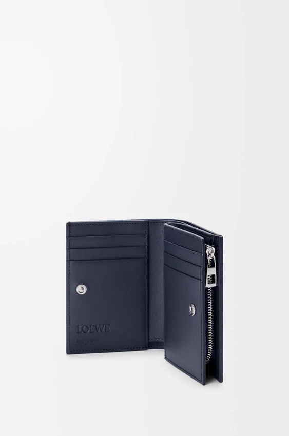 Anagram Compact Wallet in Pebble Grained Calfskin Anagram Compact Wallet in Pebble Grained Calfskin