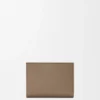 Anagram Compact Wallet in Pebble Grained Calfskin