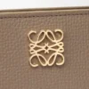 Anagram Compact Wallet in Pebble Grained Calfskin