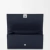 Anagram Continental Wallet in Pebble Grained Calfskin