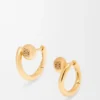 Anagram Pebble Mini Hoop Earrings in Sterling Silver