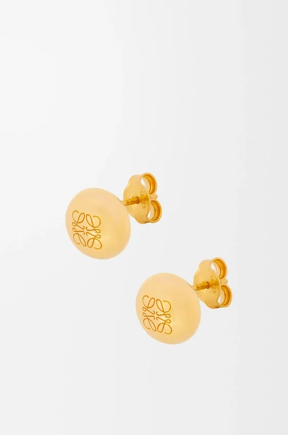 Anagram Pebble Stud Earrings in Sterling Silver Anagram Pebble Stud Earrings in Sterling Silver