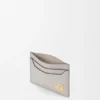 Anagram Plain Cardholder in Pebble Grained Calfskin