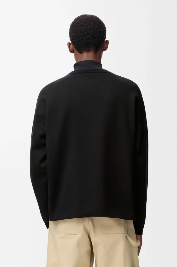 Anagram Pocket Sweater in Cotton Blend Anagram Pocket Sweater in Cotton Blend