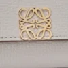 Anagram Small Vertical Wallet in Pebble Grained Calfskin