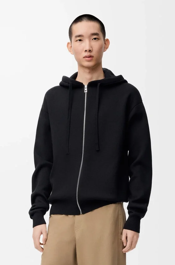 Anagram Zip-Up Hoodie in Wool Anagram Zip-Up Hoodie in Wool