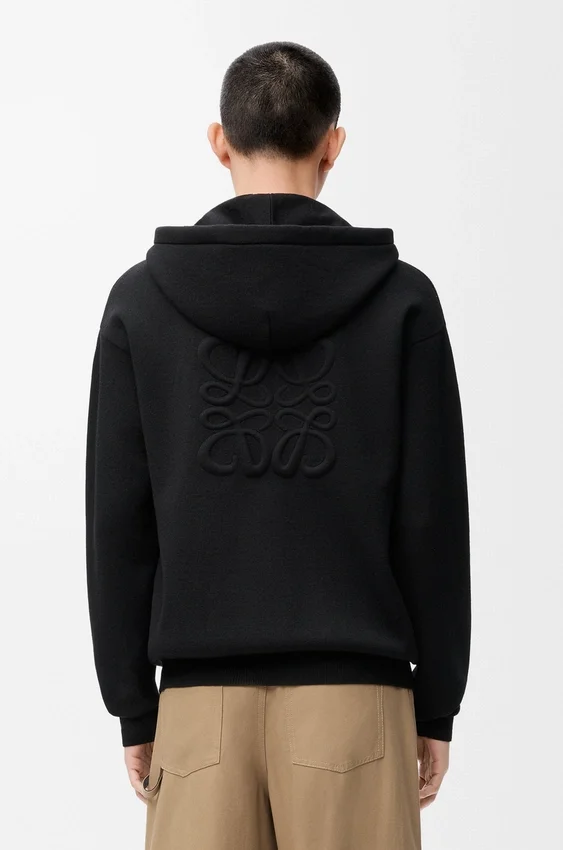 Anagram Zip-Up Hoodie in Wool Anagram Zip-Up Hoodie in Wool