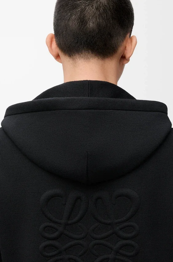 Anagram Zip-Up Hoodie in Wool Anagram Zip-Up Hoodie in Wool