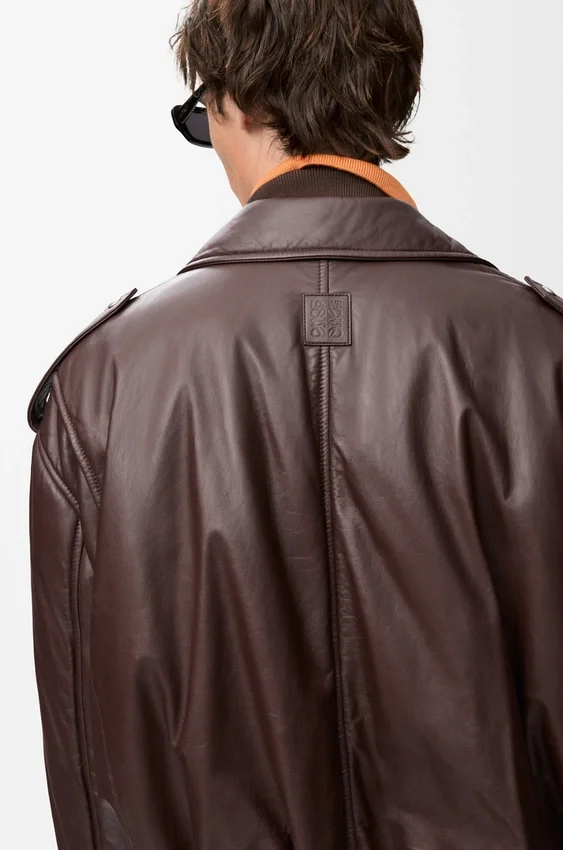 Balloon Biker Jacket in Nappa Lambskin Balloon Biker Jacket in Nappa Lambskin