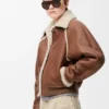 Bomber Jacket in Shearling