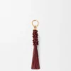 Braided Knot Charm in Calfskin