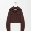 Cropped Jacket in Wool