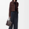 Cropped Jacket in Wool