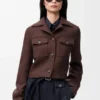 Cropped Jacket in Wool