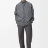 Drawstring Trousers in Cotton and Silk