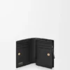 Duet Compact Wallet in Smooth and Grained Calfskin