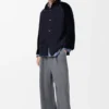 Hybrid Overshirt in Cotton and Wool