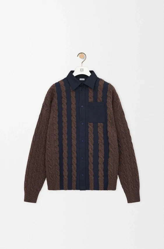 Hybrid Shirt in Cotton and Wool Hybrid Shirt in Cotton and Wool