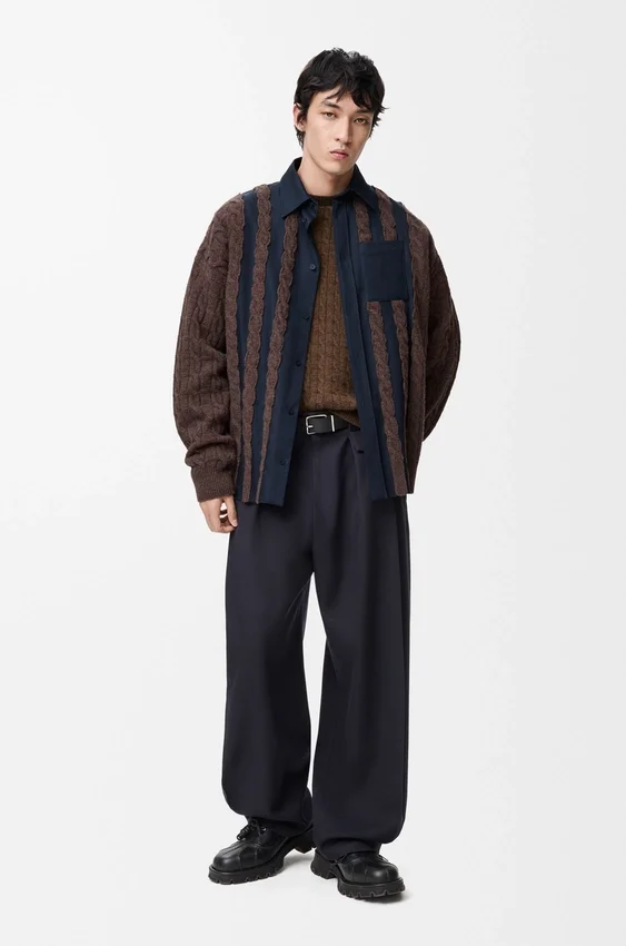 Hybrid Shirt in Cotton and Wool Hybrid Shirt in Cotton and Wool