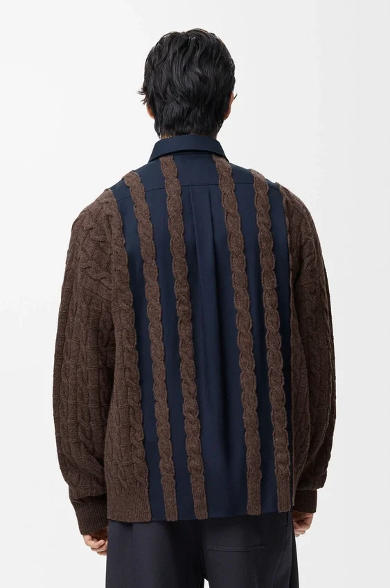 Hybrid Shirt in Cotton and Wool Hybrid Shirt in Cotton and Wool
