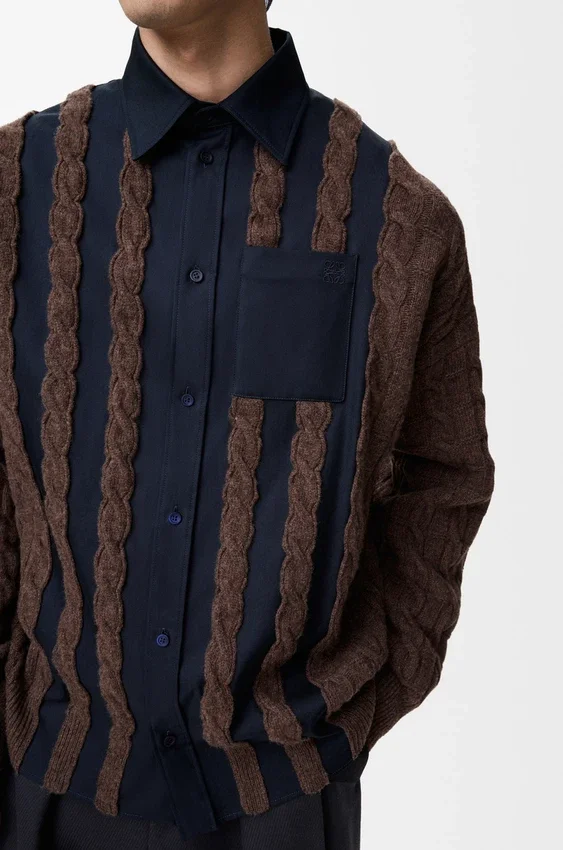 Hybrid Shirt in Cotton and Wool Hybrid Shirt in Cotton and Wool