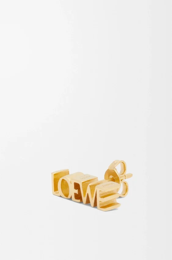 Loewe Graphic Single Earring in Sterling Silver Loewe Graphic Single Earring in Sterling Silver