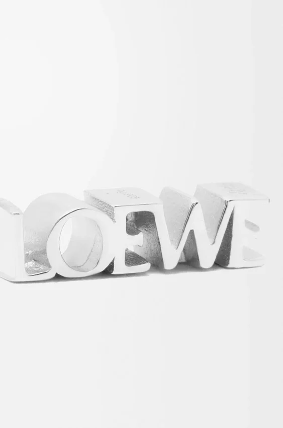 Loewe Graphic Single Earring in Sterling Silver Loewe Graphic Single Earring in Sterling Silver