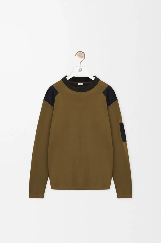 Long Sleeve Top in Cotton Blend Long Sleeve Top in Cotton Blend