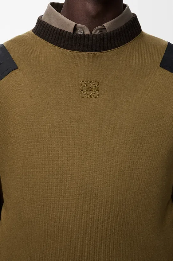 Long Sleeve Top in Cotton Blend Long Sleeve Top in Cotton Blend