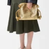 Medium Flamenco Clutch in Laminated Lambskin