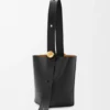 Medium Pebble Bucket in Smooth Calfskin