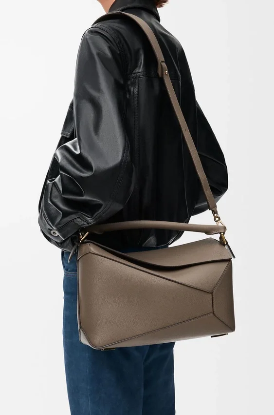 Medium Puzzle Edge Bag in Soft Grained Calfskin Medium Puzzle Edge Bag in Soft Grained Calfskin