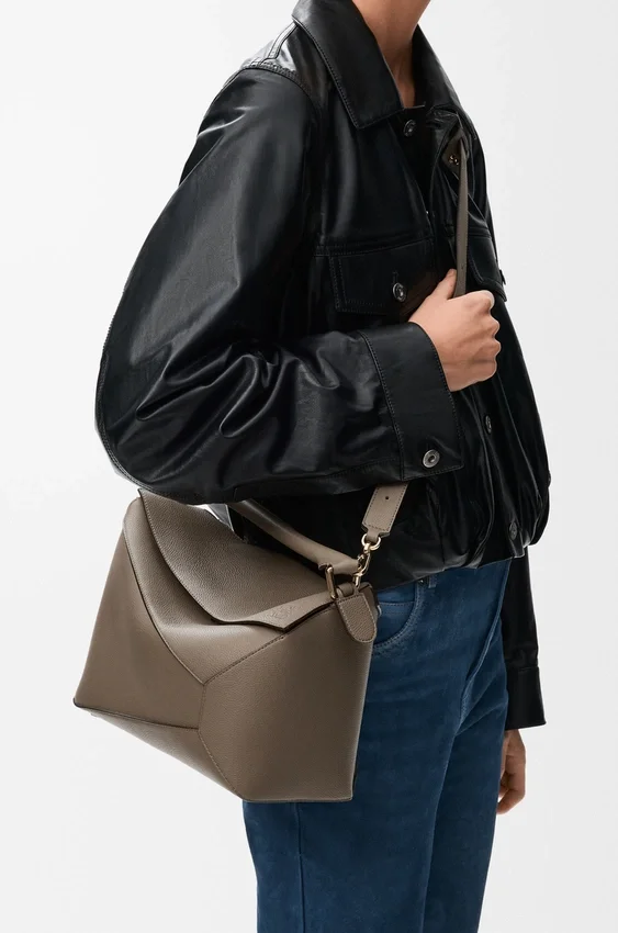 Medium Puzzle Edge Bag in Soft Grained Calfskin Medium Puzzle Edge Bag in Soft Grained Calfskin