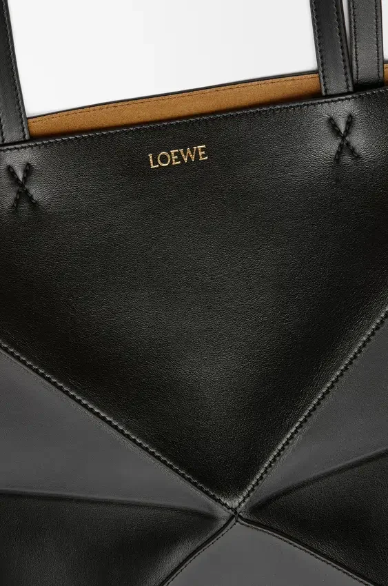 Medium Puzzle Fold Tote in Shiny Calfskin Medium Puzzle Fold Tote in Shiny Calfskin