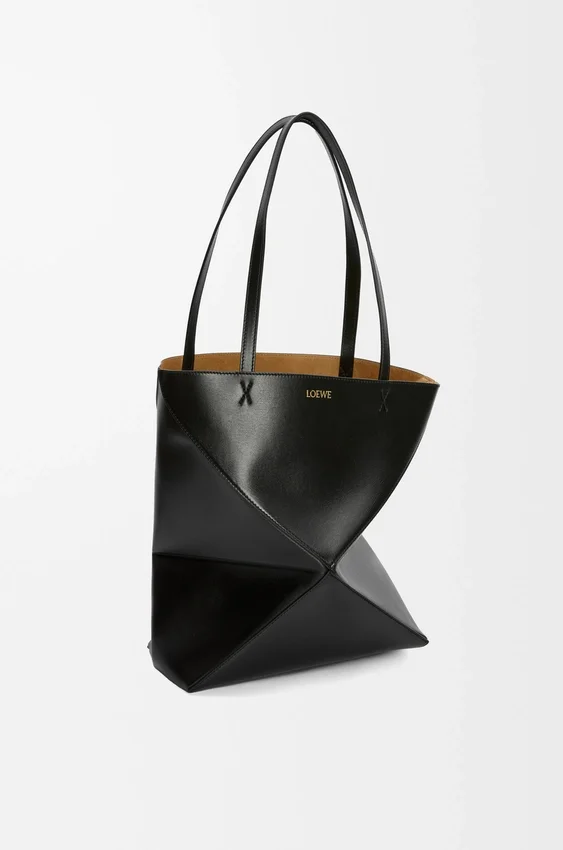 Medium Puzzle Fold Tote in Shiny Calfskin Medium Puzzle Fold Tote in Shiny Calfskin