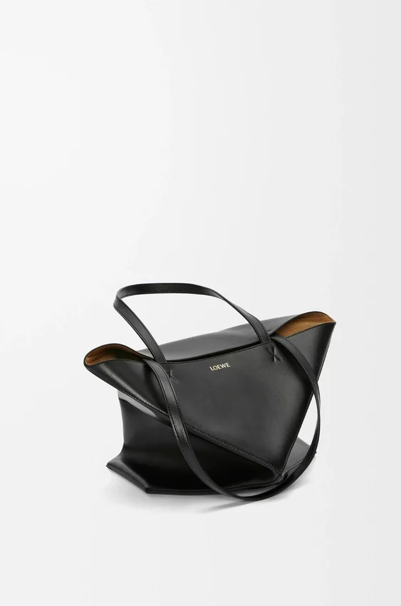 Medium Puzzle Fold Tote in Shiny Calfskin Medium Puzzle Fold Tote in Shiny Calfskin
