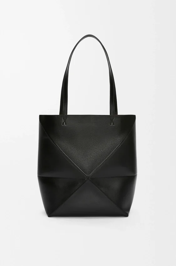 Medium Puzzle Fold Tote in Shiny Calfskin Medium Puzzle Fold Tote in Shiny Calfskin