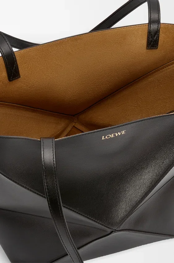 Medium Puzzle Fold Tote in Shiny Calfskin Medium Puzzle Fold Tote in Shiny Calfskin