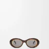 Mini Anagram Oval Sunglasses