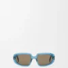 Mini Anagram Steps Rectangular Sunglasses