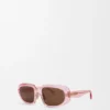 Mini Anagram Steps Rectangular Sunglasses