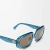 Mini Anagram Steps Rectangular Sunglasses