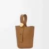 Mini Pebble Bucket in Smooth Calfskin