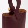 Mini Pebble Bucket in Smooth Calfskin
