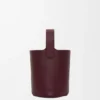 Mini Pebble Bucket in Smooth Calfskin