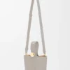 Mini Pebble Bucket in Smooth Calfskin