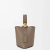 Mini Pebble Bucket in Soft Grained Calfskin